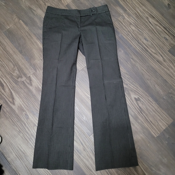 Halogen Pants - Halogen Charcoal Pinstripe Trousers Pants Size 6 Y2K Style